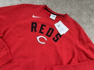 Nike MLB Cincinnati Reds Authentic Stitched Sweatshirt Red Men's Size XL New - Picture 1 of 4