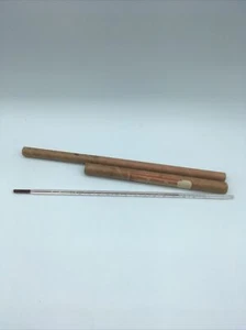 vtg HURNBERGS standard glass lab clinic thermometer Original Cardboard Tube USA - Picture 1 of 7