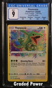 Vivid Voltage Rayquaza CGC 9 Holo Increíble Raro (7031) 138/185 Pokémon - Imagen 1 de 1