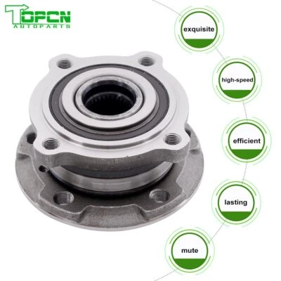 Conjunto de cojinete y buje de rueda delantera para BMW X5 xDrive35i 2007-2018 3,0 L con ABS Foto 1 de 4