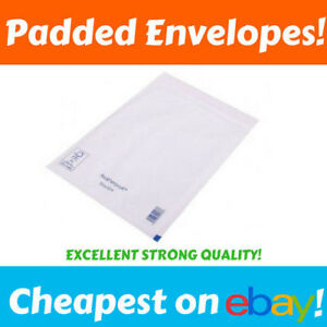 WHITE PADDED ENVELOPES D/1 Featherpost Strong Cheap Packaging Mailing Mail Bags