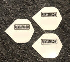 15 Pentathlon Dart Flights 5 Satz Farbe Weiss Super Marken Flgel Standartform