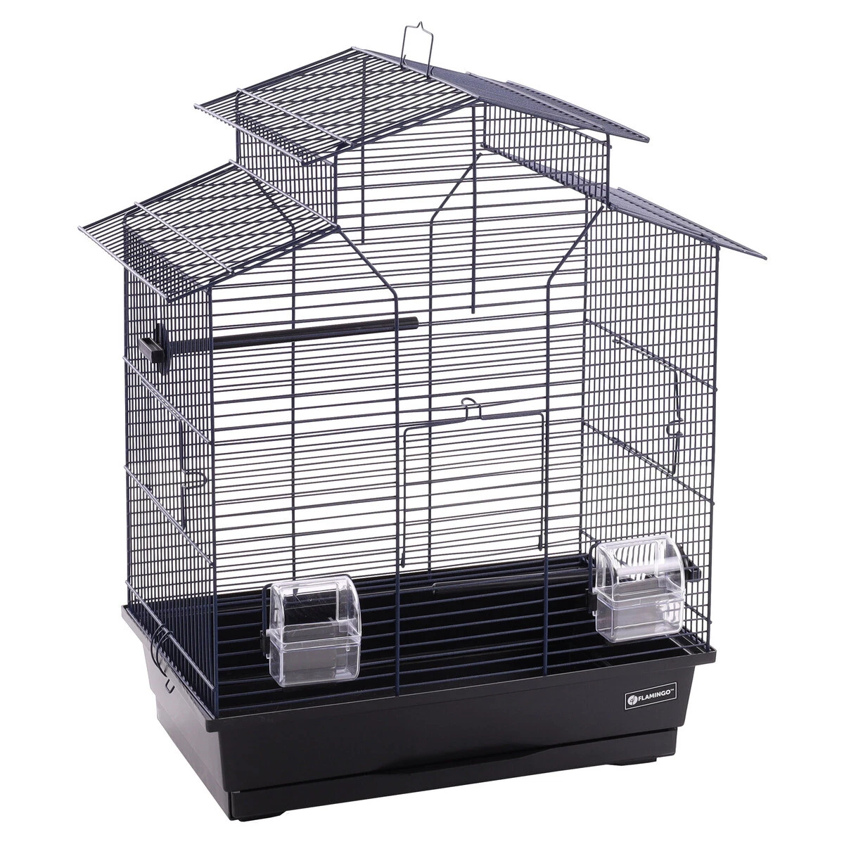 Großer Vogelkäfig 132x78x52 Cm – Metallbauer Mit 4 Rollen, 4 Holzstangen, Futternäpfen & Spielzeug, Für Wellensittiche & Kleine Vögel