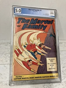 Marvel Family #7 Golden Age fumetto Mary Marvel CAPTAIN MARVEL Fawcett 1946 PGX - Foto 1 di 5