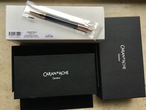 KULI SALE! CARAN D´ACHE Varius Kugelschreiber, ebony pl or, Ref. 4480.152 - Bild 1 von 2