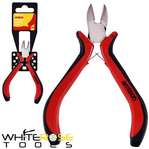 Amtech Mini Side Cutting Pliers Soft Grip Precision DIY Jewellery Craft - Picture 1 of 3