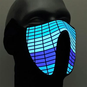 LED Festival-Maske ®Ucult leuchtende Equalizer DJ-Masken Raves Konzerte Party - Bild 1 von 6