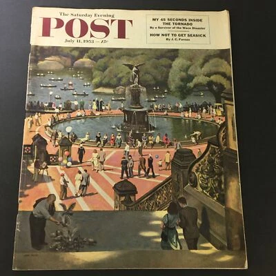 VTG The Saturday Evening Post July 11 1953 45 Sec Inside The Tornado, Newsstand - Image 1 of 4