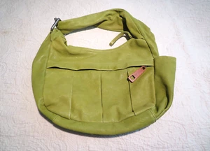 Kenneth Cole New YorK Green Leather Slouchy Hobo Tote Shoulder Bag Handbag EUC - Picture 1 of 11
