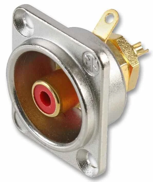 NEUTRIK - Phono Socket, D Shell, Red - Image 1 of 1