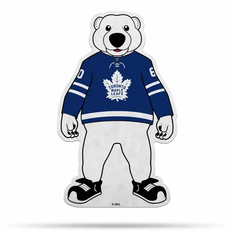 Toronto Maple Leafs 18"x18" Mascot Felt Pennant [NEW] NHL Sign Banner Wall Cave Cover