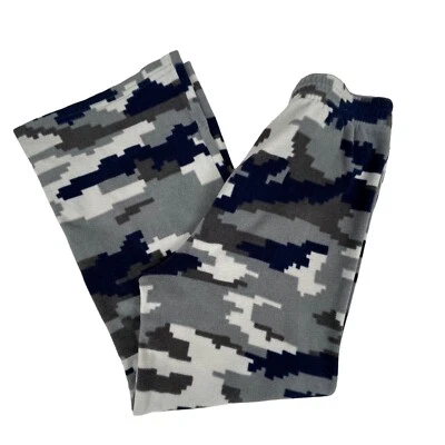 GapKids Fleece Pajama Lounge Pants Camo Blue/Gray Sz. 8 - Image 1 of 4