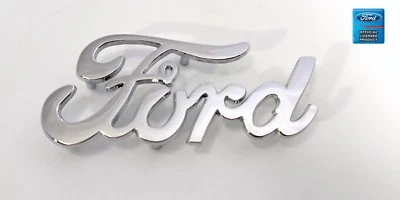 Chrome Script Emblem W/ Mounting Studs For Ford (Licensed) - Image 1 of 4