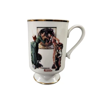 Back to School The Danbury Mint Norman Rockwell Porcelain Mug 1981 - Picture 1 of 6