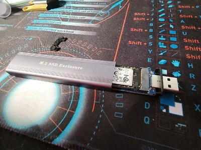 1tb m.2 nvme gen4 Portable Windows OS With Dual USB Adapter  - Image 1 of 4