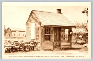Casa de peaje zapatería Greenfield Village Dearborn Michigan foto real postal RP - Imagen 1 de 2