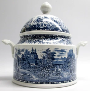 Villeroy & Boch BLUE CASTLE Scenic Floral China Porcelain SOUP TUREEN & LID Rare - Picture 1 of 1
