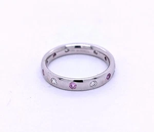 18ct White Gold Pink Sapphire & Diamond Ring - Picture 1 of 6