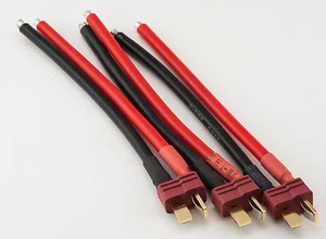 (3) Enchufe en T macho / Conectores en T (estilo decanos) con EasyGrip y cable de 12 awg de 10 cm - Imagen 1 de 2