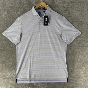 RLX Ralph Lauren Wicking Performance Polo Shirt Men’s Medium Striped $98.50 NWT - Picture 1 of 7
