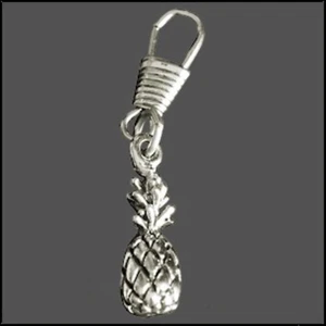 Pineapple Fruit 3D Zipper Pull / Key Chain / Charm Made in the USA - Bild 1 von 1