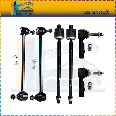 Fits For 2005-2007 Mercury Montego Stabilizer Bar Link Kit Tie Rod Ends 6 Set Foto 1 de 4