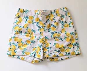Wonder Nation Girls Lemon Citrus Shorts Pockets Elastic Waist Size XL 14-16 PLUS - Picture 1 of 11