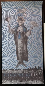 Widespread Panic colaboración con Nate Duval y Justin Helton 2015 PLATEADO - Imagen 1 de 3
