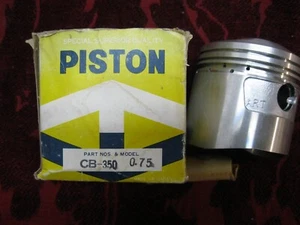 HONDA CB350 CL350 CB350 SL350 CB CL SL PISTON  .75mm OVER & PIN. AHRMA VINTAGE - Picture 1 of 1