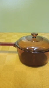 Vintage Cranberry Vision Ware 1,5L Soßenpfanne mit Deckel Teflonboden - Bild 1 von 5