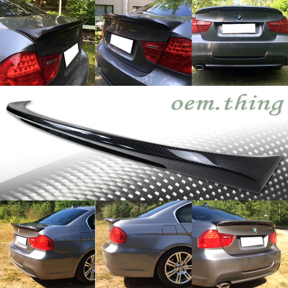 Alerón de maletero M 2011 335i 328i 335d 2011 ajuste de carbono para BMW E90 serie 3 4D sedán Foto 1 de 1