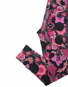 NWT LuLaRoe OS Ivory Magenta Fuchsia Floral Paisley Leggings Pink Scroll