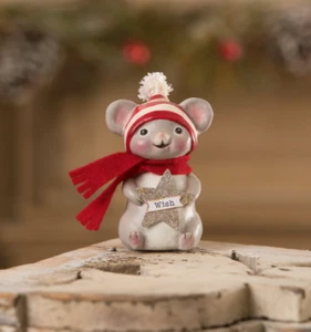 Estatuilla ""Starlight The Christmas Mouse"" de Bethany Lowe Designs - Imagen 1 de 2