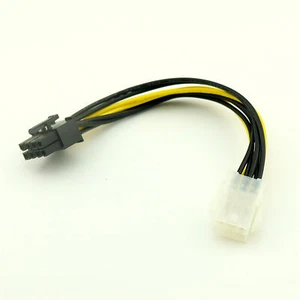6 to 8 Pin PCI-E Express Power Converter Connector Cable Cord For CPU Video Card - Picture 1 of 6