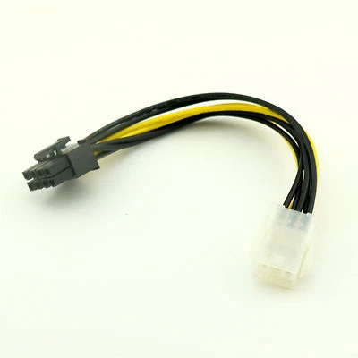 6 to 8 Pin PCI-E Express Power Converter Connector Cable Cord For CPU Video Card - Image 1 of 4