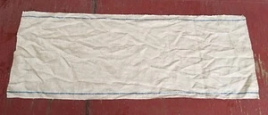 Antiker gestreifter Textil Leinen Stoff Läufer primitiv Landhaus 46 cm - Bild 1 von 7