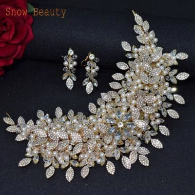 Wedding Headband Princess Crown Hairband Tiaras Pageant Crowns Jewelry Headwear - Image 1 of 4