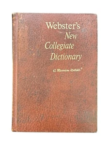 Vintage 1977 Webster’s New Collegiate Dictionary Hardcover - Merriam Webster - Bild 1 von 12