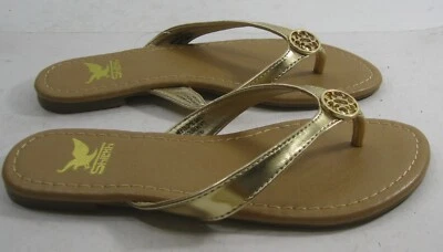 Nueva chancla dorada playa linda sandalia niña talla 11 Foto 1 de 4