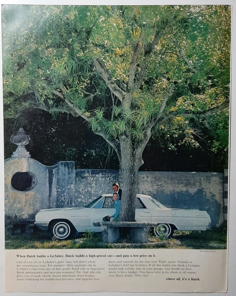 1964 Buick Vintage Print Ad LeSabre Luxury Sedan Economy Performance GM Detroit - Image 1 of 1