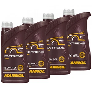 4x 1 Litro Aceite de Motor mannol extreme 5W-40 Api Sn Cf Acea A3 B4 VW 502 505 - Imagen 1 de 6