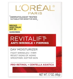 L'Oreal Paris Revitalift Anti-Wrinkle & Firming Moisturizer 1.7oz Fragrance Free - Picture 1 of 9
