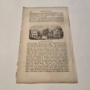 Parte Central de Columbus Nueva Jersey c. 1844 Grabado (372) - Imagen 1 de 2