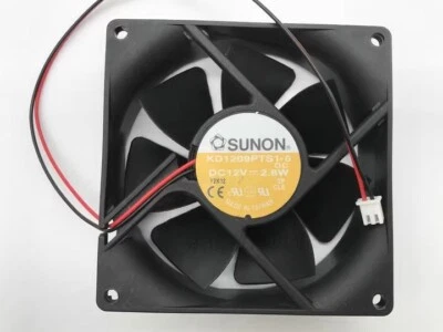 SUNON KD1209PTS1-6 DC12V 2.8W 90*90*25MM 9CM 2Pin Cooling Fan - Image 1 of 3