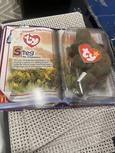 McDonalds TY Teenie Beanie Babys 2000 Dinosaurier Trio STEG The Stegosaurus Neu in OVP - Bild 1 von 4