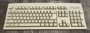 Vintage Packard Bell Computer Keyboard 5140M Free Shipping - Picture 1 of 1