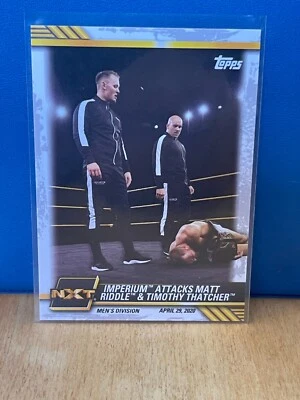 2021 Topps WWE NXT #17 Imperium Attacks Matt Riddle & Timothy Thatcher - Image 1 of 2