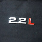 1x 2.2l Silver Red Chrome Metal Sticker Badge Emblem Decal Motors Gt Diesel Door