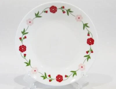 ❤️ PLATO PAN Corelle SPRINK ROSA 6.75" NUEVO Aperitivo Postre Rojo Flores Floral Foto 1 de 2