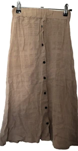 WOMENS PrettyLittleThing Beige Beach Cover-Up Skirt UK Size 4 - Picture 1 of 3